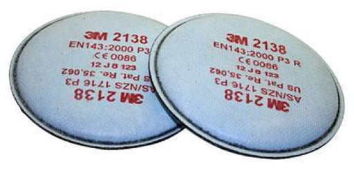 3M 2138 P3 FILTER SUIT 6000 SERIES HALF FACE MASK RESPIRATOR - QWS - Welding Supply Solutions