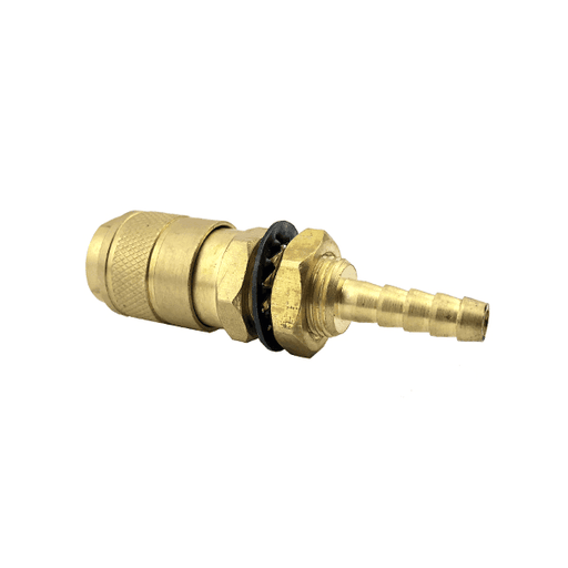 GAS LINE QUICK CONNECT FITTING FEMALE WITH 6MM BARB - QWS - Welding Supply Solutions