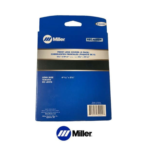 GENUINE MILLER ELITE OUTER LENS 145MM X 120MM - QWS - Welding Supply Solutions