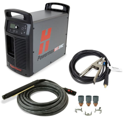 HYPERTHERM POWERMAX105 SMARTSYNC CPC & SERIAL W/ 7.6MT TORCH - QWS - Welding Supply Solutions