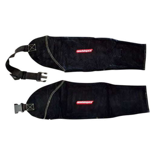 LEATHER WELDERS SLEEVES WELDMAX WITH SHOULDER STRAP - QWS - Welding Supply Solutions