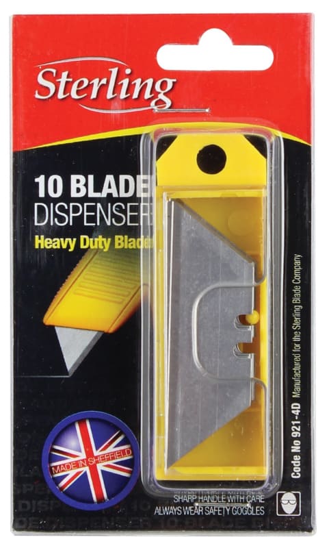 STERLING BLADES IN DISPENSER 10/PKT - QWS - Welding Supply Solutions