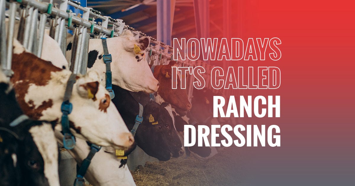NOWADAYS IT'S CALLED 'RANCH DRESSING'