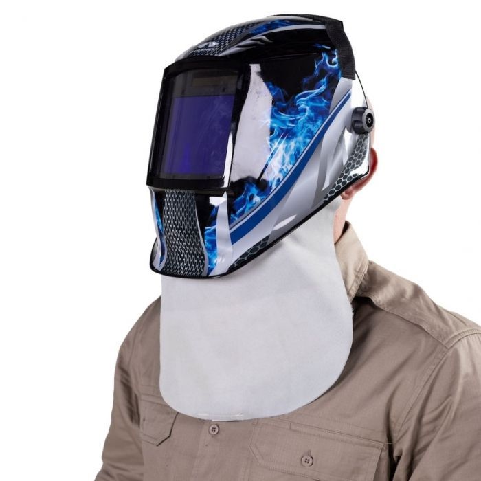 BIB CHROME LEATHER - VELCRO - QWS - Welding Supply Solutions