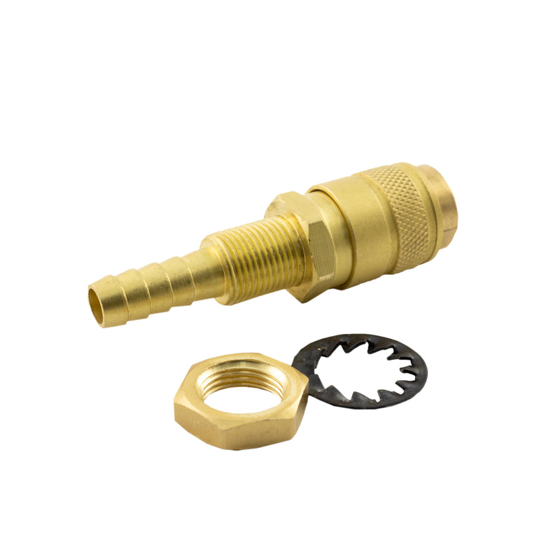 QUICK CONNECT FEMALE FITTING 8MM BARB - QWS - Welding Supply Solutions
