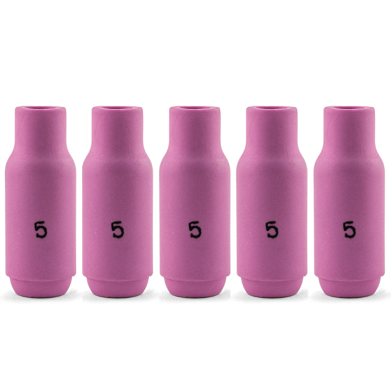 SR17/18/26 TIG CERAMIC NOZZLE #5 8MM (47MM LONG) - QWS - Welding Supply Solutions