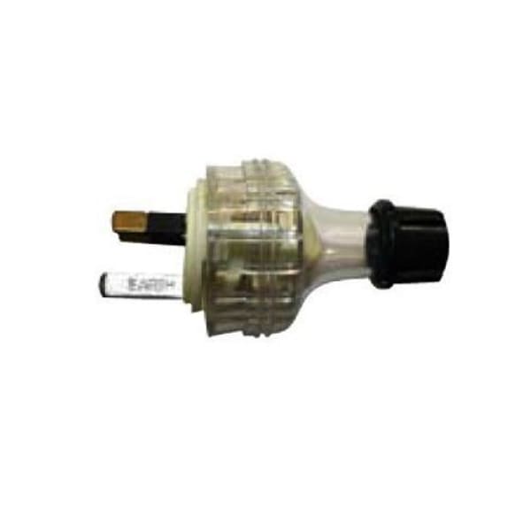 10A 240V 1PHASE MAINS MALE PLUG - QWS - Welding Supply Solutions