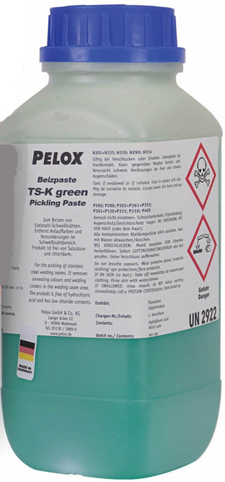 PELOX TSK GREEN WELD CLEAN PICKLING PASTE 1KG - QWS - Welding Supply Solutions