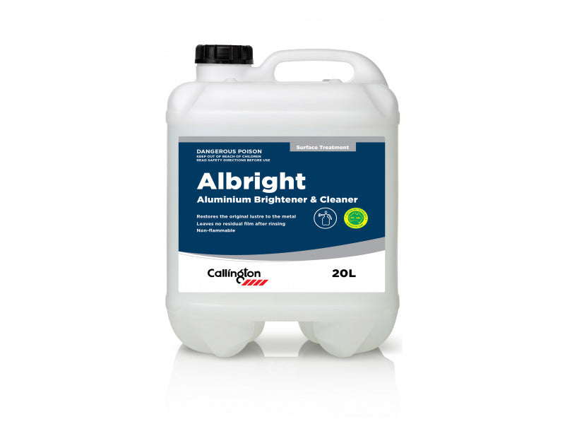 CALLINGTON ALBRIGHT 20LT ALUMINIUM BRIGHTENER & CLEANER - QWS - Welding Supply Solutions