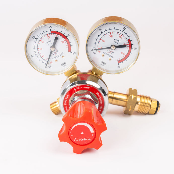 WELDMAX REGULATOR ACETYLENE TWIN GAUGE - QWS - Welding Supply Solutions