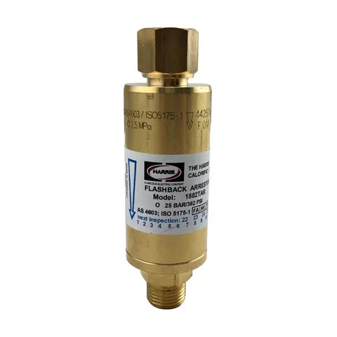 HARRIS HI-FLOW FLASH ARRESTOR - OXYGEN (REG END) - QWS - Welding Supply Solutions