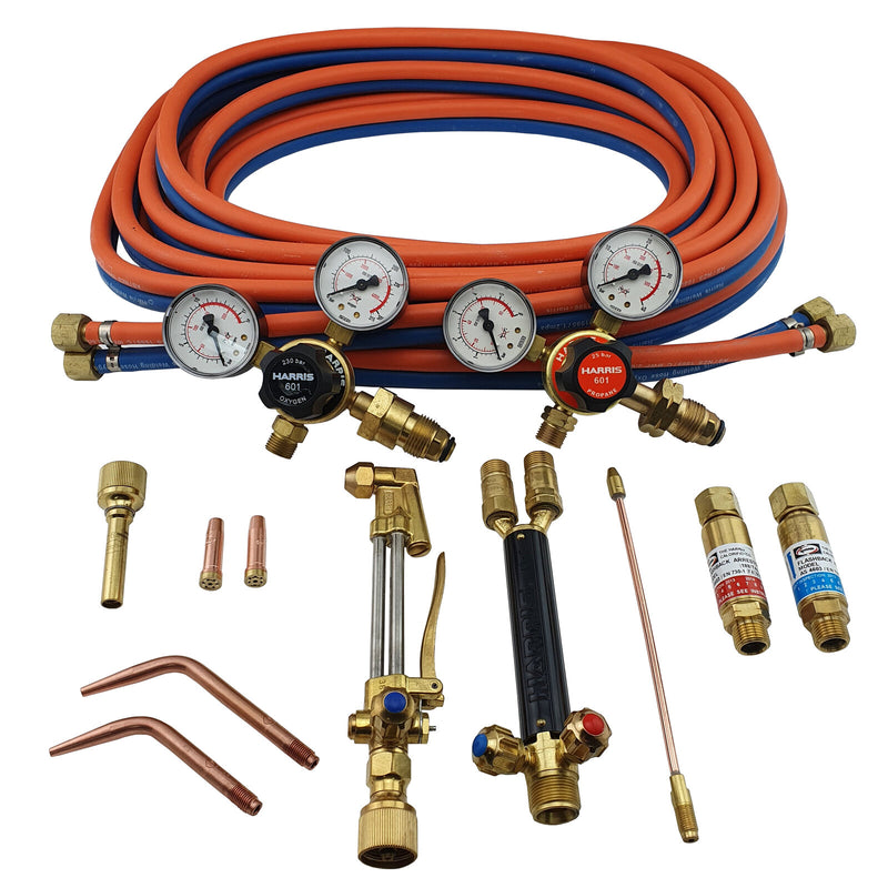 HARRIS CONTRACTORS UPGRADE KIT OXY/LPG WITH 801 REGS - QWS - Welding Supply Solutions