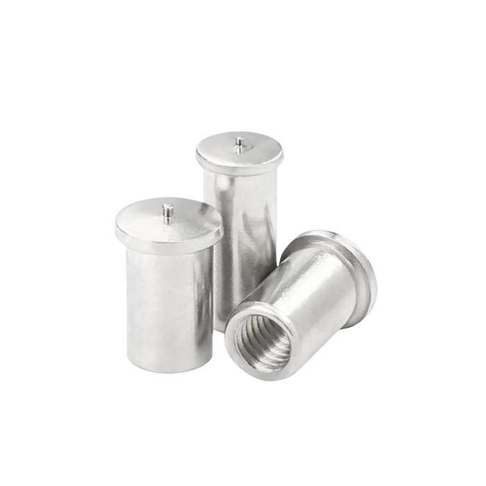 CD STUD S/S INTERNAL THREADED 6MM ID X 20MM LONG 100 PCE PAK - QWS - Welding Supply Solutions