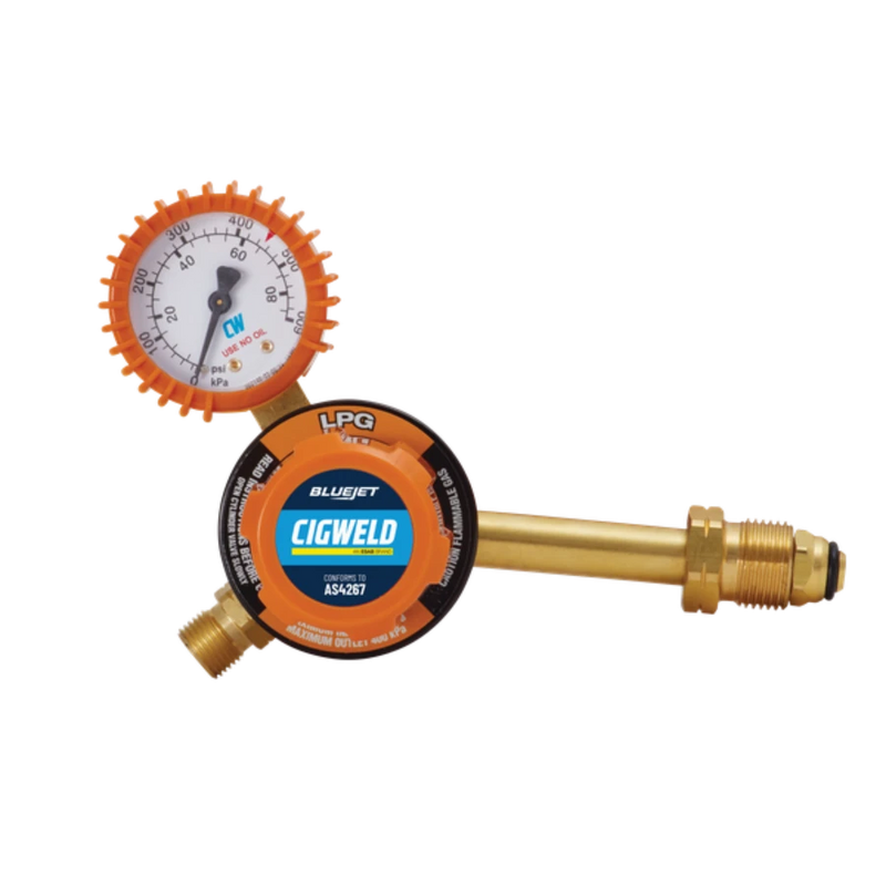 BLUEJET LPG SIDE INLET REGULATOR 400KPA - QWS - Welding Supply Solutions