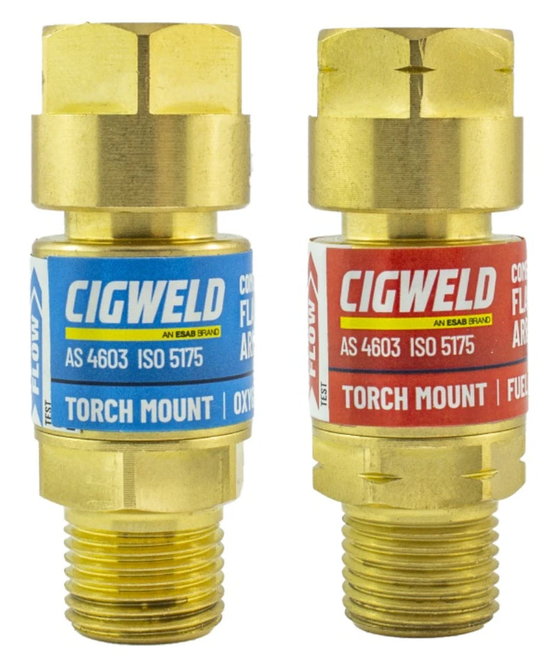 CIGWELD COMET FLASHBACK ARRESTOR SET OXY/FUEL TORCH END