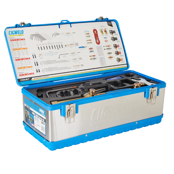 CIGWELD COMET EDGE OXY/ACETYLENE KIT IN TOOLBOX
