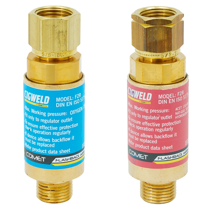 COMET FLASHBACK ARRESTOR SET OXY/ACETYLENE