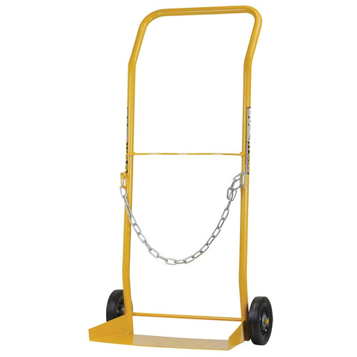 DUAL CYLINDER TROLLEY E SIZE SOLID RUBBER WHEELS - QWS - Welding Supply Solutions