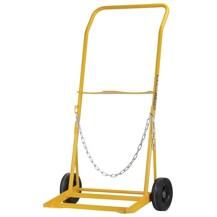 DUAL CYLINDER TROLLEY E SIZE SOLID RUBBER WHEELS - QWS - Welding Supply Solutions