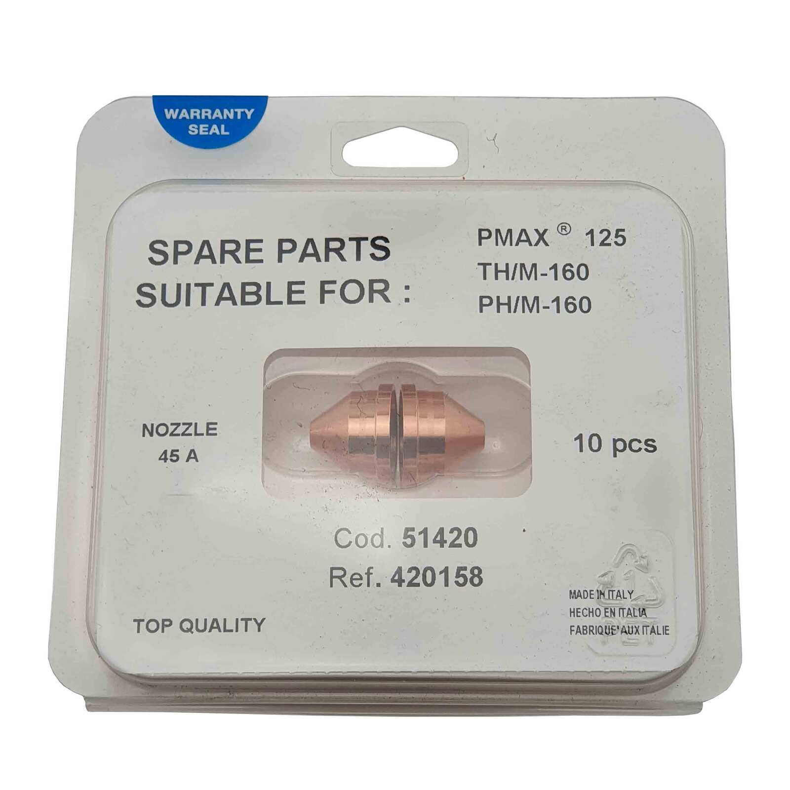 HYPERTHERM NOZZLE DURAMAX HYAMP 45A - QWS - Welding Supply Solutions