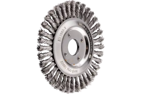 PFERD PIPE WIRE WHEEL BRUSH TWIST KNOT STEEL 12506/22.2 0.50 - QWS - Welding Supply Solutions