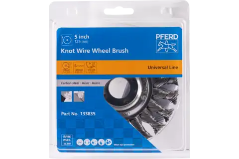 PFERD WIRE WHEEL RBG12512/22.2 0.50 12MM WIDE TWIST - QWS - Welding Supply Solutions
