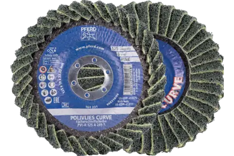 PFERD PVL-R CURVE 125 A 240 FINE (BLUE) - QWS - Welding Supply Solutions
