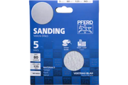 PFERD HOOK&LOOP-BACKED ABRASIVE DISC PAPER KSS125 A80 5/PK - QWS - Welding Supply Solutions