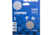 PFERD HOOK&LOOP-BACKED ABRASIVE DISC PAPER KSS 125 A240 5/PK - QWS - Welding Supply Solutions