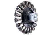 PFERD BEVEL BRUSH KNOT KBG 100X13MM M14/M10 STAINLESS STEEL - QWS - Welding Supply Solutions