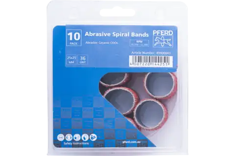 PFERD SPIRAL BAND KSB2525 CO-COOL36/10 PK - QWS - Welding Supply Solutions