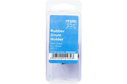 PFERD POS RUBBER DRUM HOLDER GK CYLINDRICAL 25X25MM 6MM - QWS - Welding Supply Solutions