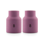 SR17/18/26 TIG GAS LENS CERAMIC #8 13MM STUBBY - QWS - Welding Supply Solutions