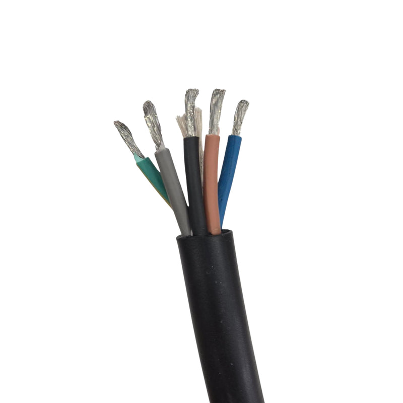 MAINS POWER CABLE 5 CORE 6.0MM PER METRE (RB5G6)