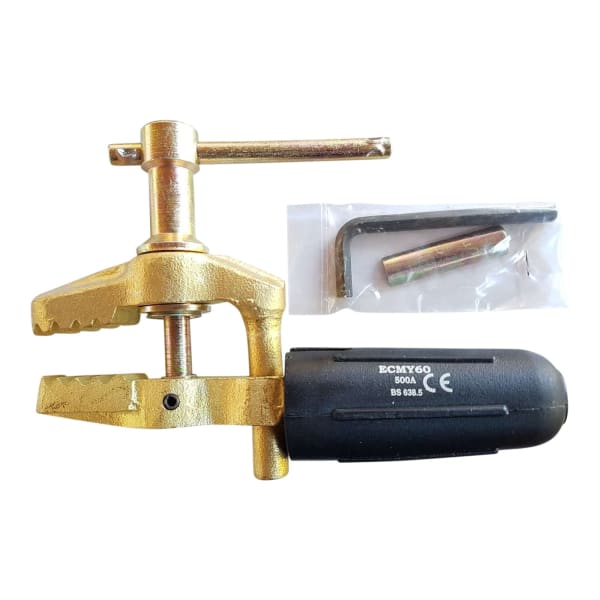 600AMP SCREW TYPE LAW EARTH CLAMP INC RUBBER BOOT - QWS - Welding Supply Solutions