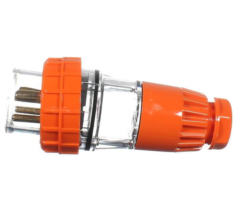 20A 415V 3PHASE MAINS PLUG MALE 4 PIN - QWS - Welding Supply Solutions