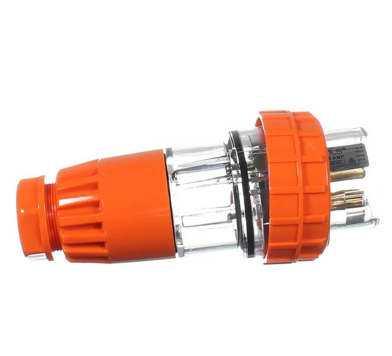20A 415V 3PHASE MAINS PLUG MALE 4 PIN - QWS - Welding Supply Solutions