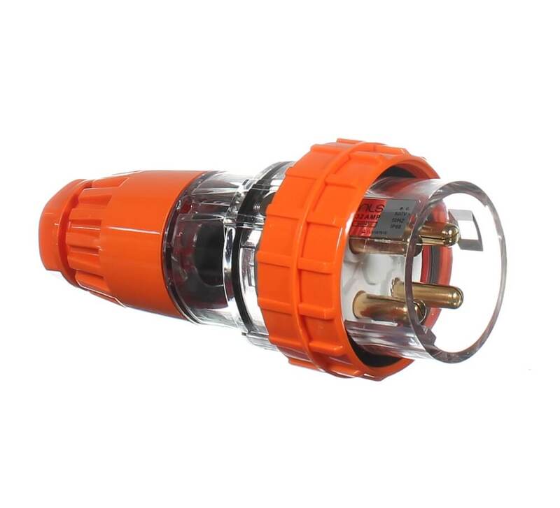 32AMP 415V 3PHASE MALE 4 PIN MAINS PLUG - QWS - Welding Supply Solutions