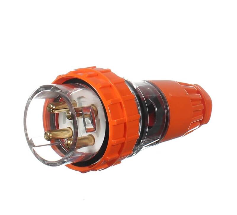 32AMP 415V 3PHASE MALE 4 PIN MAINS PLUG - QWS - Welding Supply Solutions