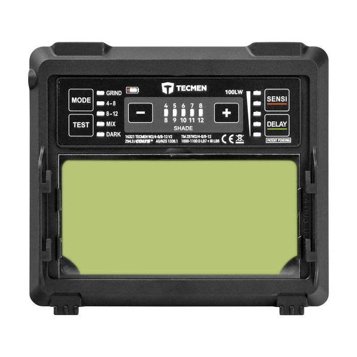 LASER WELDING HELMET AUTO DARKENING 100LW TECMEN - QWS - Welding Supply Solutions