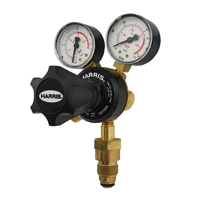 HARRIS REGULATOR OXYGEN 730 0>1000KPA VERTICAL ENTRY - QWS - Welding Supply Solutions