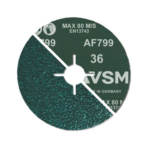 PFERD SANDING FIBRE DISC S0 E AF799 125X22 #36 ACTIROX - QWS - Welding Supply Solutions
