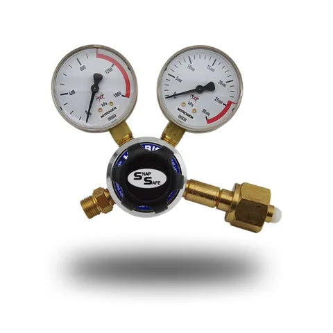 HARRIS REGULATOR NITROGEN 801 PRESSURE 0-1000KPA SIDE INLET - QWS - Welding Supply Solutions