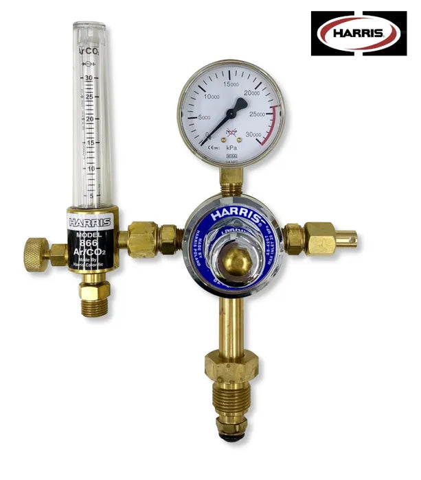 HARRIS REGULATOR ARGON 801 FLOW 0-30L VERTICAL - QWS - Welding Supply Solutions