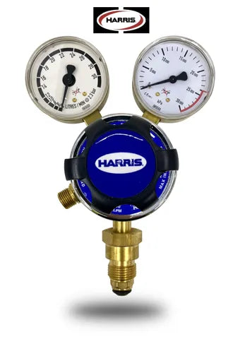 HARRIS REGULATOR ARGON W/ KNOB ADJUSTOR 0-30L/MIN - QWS - Welding Supply Solutions