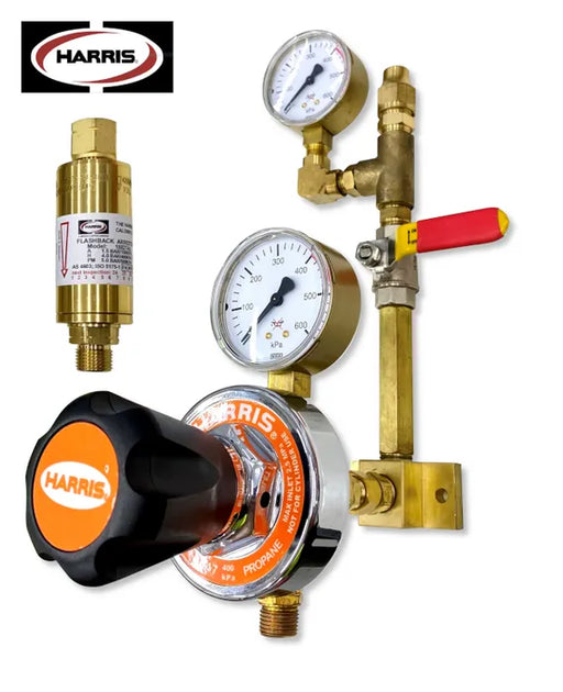 HARRIS REGULATOR LPG/PROPANE 847 KIT INC MONITORING - QWS - Welding Supply Solutions