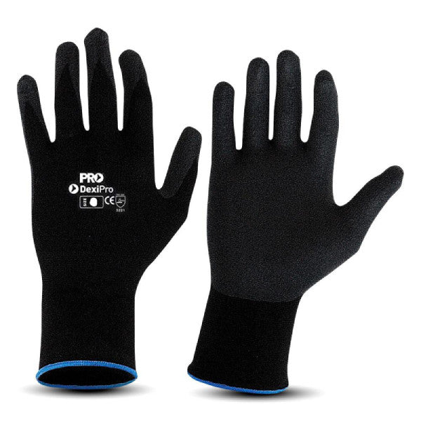 NYLON NITRILE COATED GLOVES SIZE 8 MEDIUM