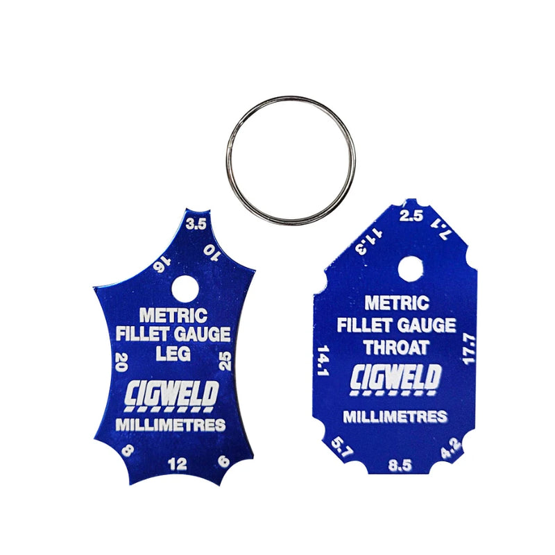 FILLET GAUGE ON KEYRING - FGMS - QWS - Welding Supply Solutions