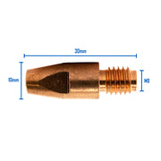 BINZEL STYLE M8 CONTACT TIP 1.2MM ALUMINIUM - QWS - Welding Supply Solutions