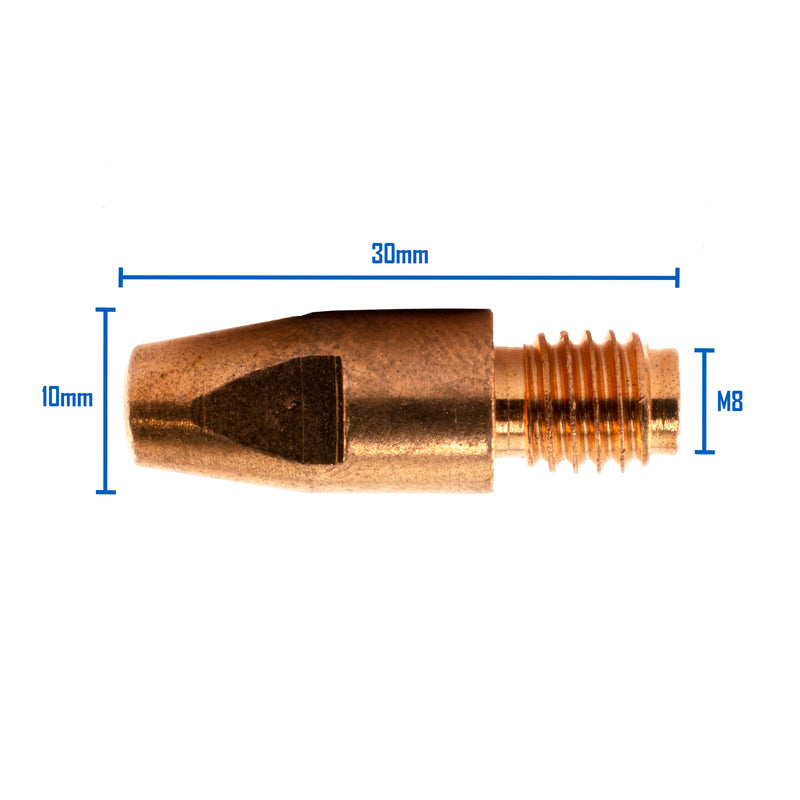 BINZEL STYLE M8 CONTACT TIP 1.2MM ALUMINIUM - QWS - Welding Supply Solutions